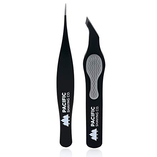 image for Pacific Shaving Company Premium Tweezers Set - A Shaving/Grooming Must
