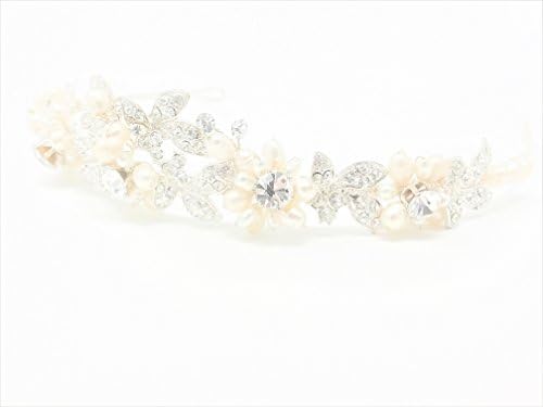 Crystal &amp; Pearl Headband - Tiara - Christmas Headband - Wedding Hair Jewelry