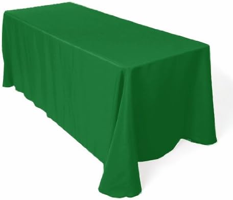 By Florida Tablecloth One-piece Rectangular Polyester Tablecloth 90"x156"(Kelly Green)