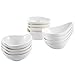 MALACASA 12 Pieces Porcelain Ramekins for Souffle Baking Dipping Dishes Cups, Ivory White