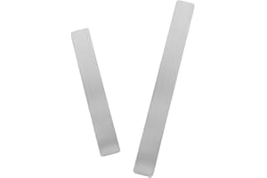 TOBBOMEY 2pcs Self-Adhesive Back Adhesive Iron Strips for Magnets Metal Memo Wall Strips for Photo Display