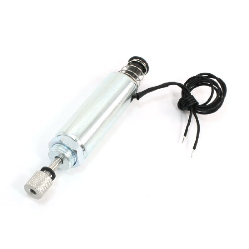 Uxcell Pull Push Tubular Electromagnet Solenoid, DC 24V, 6 mm/500gf, 16 mm/100gf