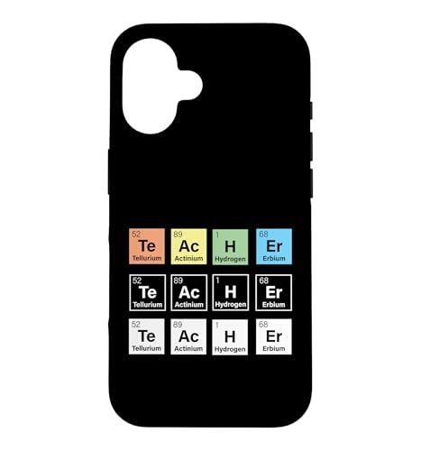 Periodic Table Chemistry Science Teacher Appreciation Gift Case for iPhone 16