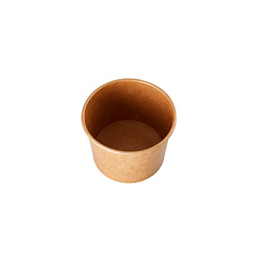 Juvale 100 Pack Disposable Paper Ice Cream Cups, Dessert Bowls for