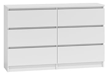 Moderna Chest Of Drawers And Bed Side Cabinet Range 6 Drawer