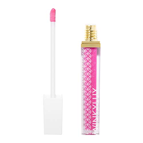 Winky Lux Glossy Boss Lip Gloss, Pink Lip Gloss for Lasting Shine, Infused With Natural Vanilla and Castor Seed Oil for All-Day Moisture, Poodle Pink