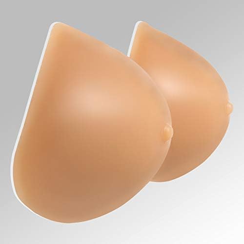 Triangle Shape Silicone Breast Form Non-Allergic False Boobs Transgender Crossdresser,2,3200G/9XL/Cuph/8.7 * 7.9 * 4.7Inch