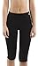 Hot Shapers Women Sauna Fat Burn Capri Pants – High Waist Sweat Workout Leggings (M, Black)