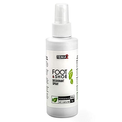 Shoe Deodorizer and Foot Odor Eliminator Spray - Strong Feet & Shoe Deodorant - Removes Bad Smell from Sandals Tennis Athlete Dance Sneaker Climbing Work Stinky Shoes