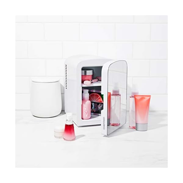 Chefman Mini Heladera 4 Lts Para Maquillaje C/ Espejo - Imagen 7