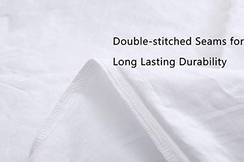 White Body Pillow Cover 100% Long Staple Cotton 200 Thread Count Body Pillowcase with Envelope Closure Fits 20" x 52" or 20" x 54" Body Pillow for Adults and Pregnant Women (White, 20" x 54") - Thumbnail 3
