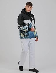 YEEFINE Men's Ski Suit Waterproof Snow Suits Two
