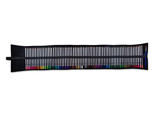 OOKU Artist PRO Watercolor Pencils Set 72 Colors / 75 Pc Full Kit | Wet Water Color Pencils Set/Dry Coloring Pencils Set for Adults, Kids | w/BONUS Wool Pencil Wrap, Watercolor Brush, Sharpener
