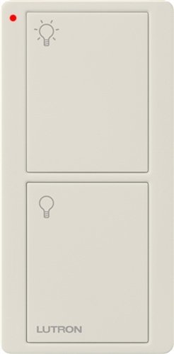 Lutron PJN-2B-GLA-L01 Remote Control, Pico 2-Button Dimmer Switch w/Nightlight - Light Almond