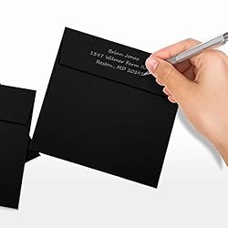 LUX Paper Square Invitation Envelopes for 5 3/4 x 5