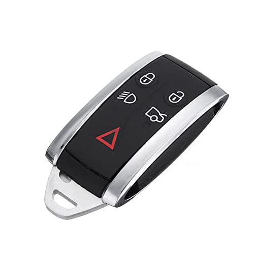 TOTMOX 5 Button Smart Unlocking Car Remote Key Bag Shell, Suitable for JAGUAR X TYPE S XKR XF XK
