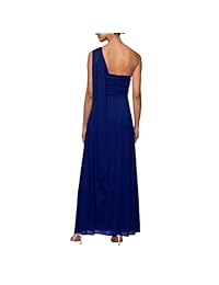 Alex Eveningings - Vestido largo de hombro para mujer
