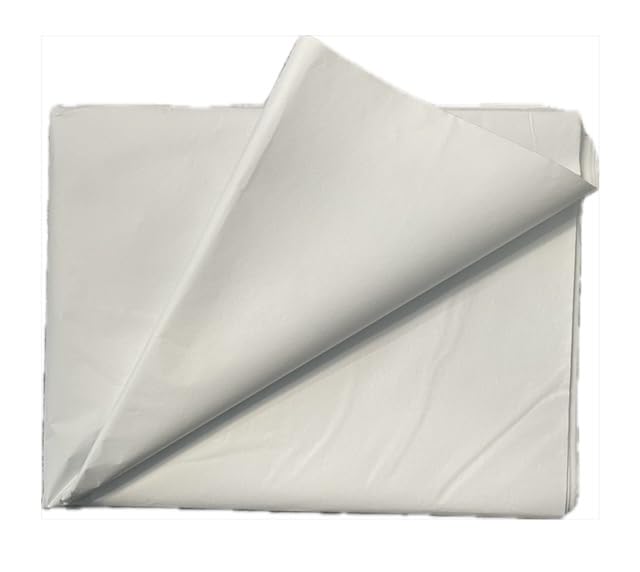 100 Sheets White MG Tissue Paper 20x30 Inches, Acid Free Craft Art