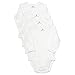 Baby Side Snap Bodysuit Set, Long Sleeve Cotton Boy Girl Kimono Onesie, 4 Pack