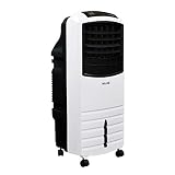 NewAir Portable Evaporative Air Cooler with Fan & Humidifier, Indoor Tower Fan in White, AF-1000W