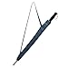Becko Manual Open & Close Umbrella Long Umbrella with 24 Ribs, Durable and Strong Enough for the Wind and Rain, Easy to Carry on Your Back By Its Own Bag (Blue)