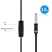 Wired Headphones, in-Ear Earphones Earbuds, Noise Cancelling Sweatproof Sports Metal Earphones, Stereo Sound Bass Built-in Mic Android Smartphones, 6s/6/5s/SE, Galaxy,Tablets, MP3 Players (Black)thumb 1