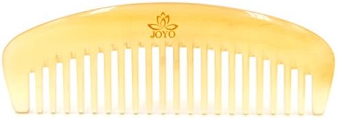 Handmade Anti Static Wide Tooth Natural Horn Massage Hair Comb (Sheep Horn) 5.3" (13.5 cm)