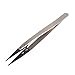 DROK DIY & Pro Micro Portable Stainless Steel Antimagnetic Pointed Tweezer Precision Forcep, Replaceable Anti Static Ceramic Tweezer Bit Tip, Highly Heat Resistant up to 2912℉/1600℃
