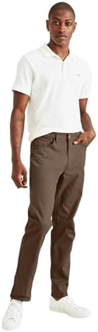 Dockers Men's Straight Fit Jean Cut All Seasons Tech Pants, Smokey