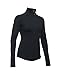 Under Armour Women's ColdGear 1/2 Zip, Black/Black, Medium