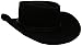 Twister Men's Crushable Gambler Hat, Black, Medium