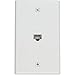 BUYER'S POINT Cat6 Female-to-Female Wall Plate | UL Listed, 1 Port with an Easy Install Low Voltage Mounting Bracket, Perfect for High Speed Data Connection at Work or Home (White) — 1 Pack