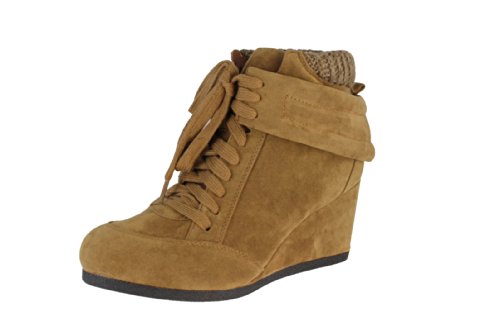 qupid wedge sneakers