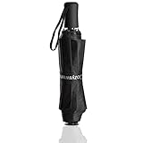 Cozyswan Travel Umbrella Automatic Folding Umbrella with Sunscreen Function, Black