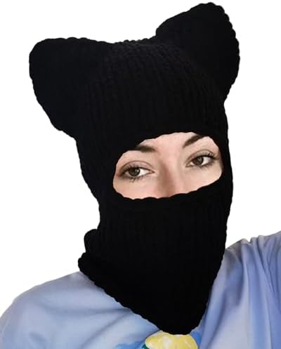 HISYI Rabbit Balaclava Halloween Balaclava Long Ears Hat Funny Hat