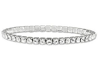 Swarovski Lightning Tennis Bracelet : Clear & Rhodium : 1075080