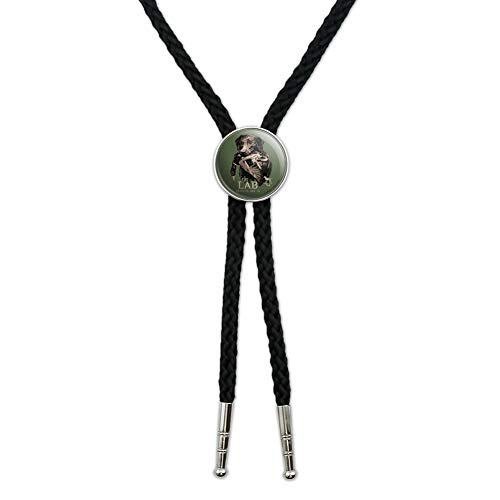 The Lab Results are in Labrador Duck Hunting Western Southwest Cowboy Necktie Bow Bolo Tie