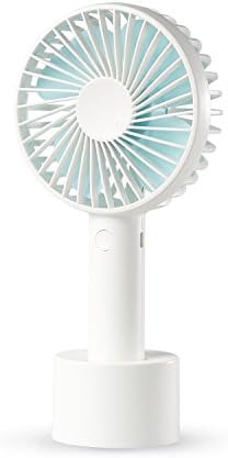 Artifit N9 Mini Portable Handheld Personal Fan, Desk Table Fan for Home, Office, Fishing, Hiking & Baby Stroller, 3 Speeds, Silent (Water Blue)