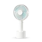 Artifit N9 Mini Portable Handheld Personal Fan, Desk Table Fan for Home, Office, Fishing, Hiking & Baby Stroller, 3 Speeds, Silent (Water Blue)