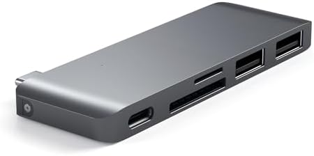 Hub USB C 5 in 1 Combo, USB C Dati e Ricarica, Grigio Siderale