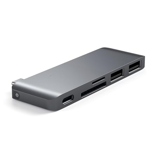 Hub USB C 5 in 1 Combo, USB C Dati e Ricarica, Grigio Siderale