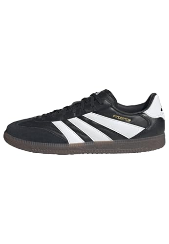 adidas Unisex Predator Freestyle Indoor Football Shoes, Core Black/Cloud White/Gold Metallic, 7 UK