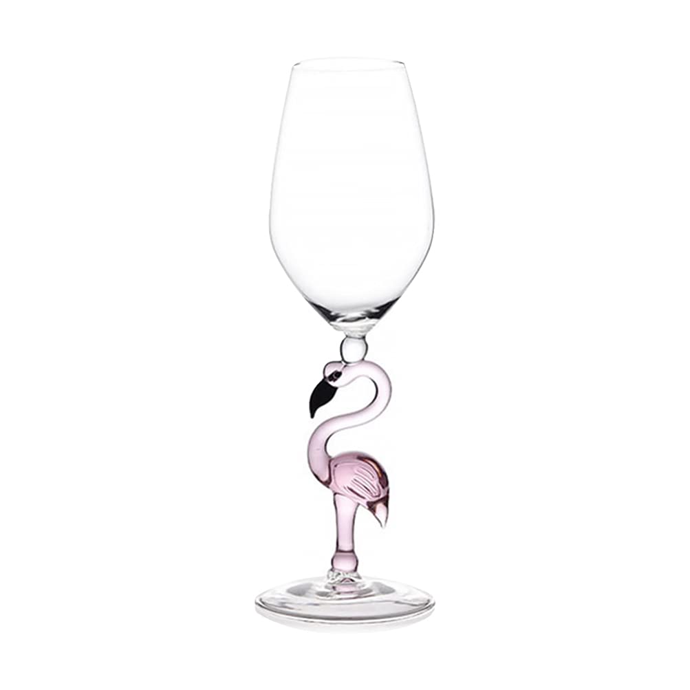 BESPORTBLE Red Wine Glasses 500ml Cocktail Glass Flamingo Wine Glasses Glass Goblet Crystal Beverage White Wine Glasses Cup Whiskey Decanter for Wedding Hawaaian Bar Party Personalised Wine Glass