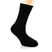 Elite Women’s Casual Bamboo Socks, Crew Size (Black)5 Pack, Fits shoe size 6 -10