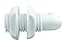 Attwood 3877-3 Polypropylene 90-Degree Thru-Hull Connector, White Finish