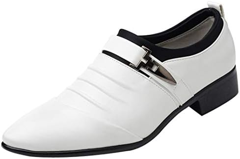 Limsea 2019 New British Fashion Men's Leather Pointed Toe FOrangemal Wedding Shoes