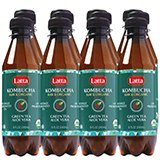 Latta Kombucha Green Tea Aloe Vera, Raw and Organic, only 2gm of sugar, Promotes Healthy Weight Loss, Packed with Probiotics, Certified Kosher, All Natural and Gluten Free, Pack of 12, 8 oz Bottles