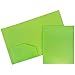 JAM PAPER Heavy Duty Plastic 2 Pocket Extra Tough School Folders - Assorted Fashion Colors - 6/Pack