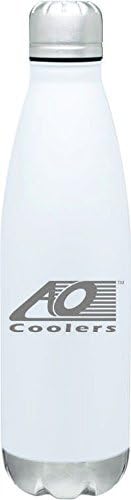 Ao Coolers Stainless Water Bottle With Copper Vaccum Insulation, 26Ounce, White