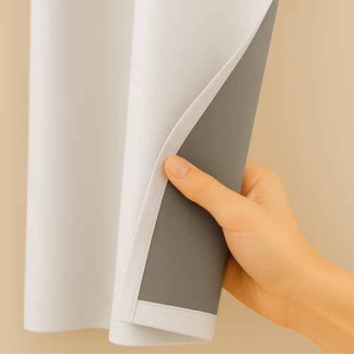 Cortina Para Box de Banheiro em PVC Impermeável Antimofo com Visor Transparente - 1,38 x 2m (BRANCO)